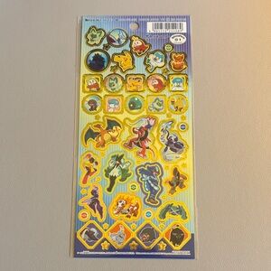 Pokémon Sticker Sheet Made in Japan